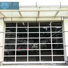 Full Clear Sectional Aluminium Glass Panel Garage Door